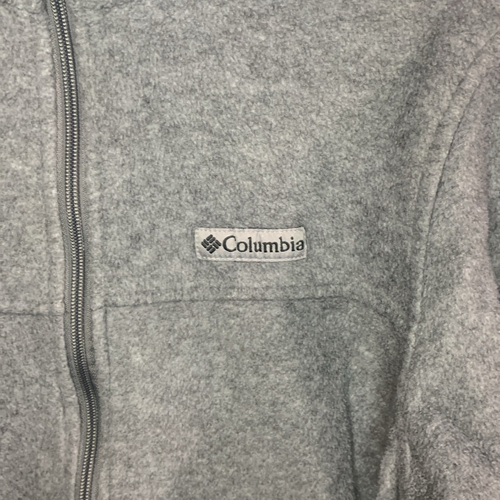 Gray Columbia zip up fleece